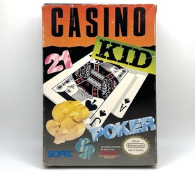 Casino Kid (Nintendo NES 1989) Authentic Tested Game + Original Box + Slipcover