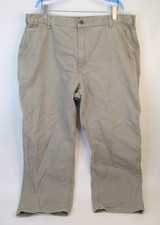 Carhartt B11 DES Dungaree Carpenter Pants  Men's 42x30  Light Tan Duck Canvas