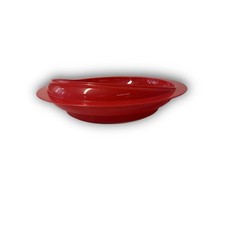 Large Red Scoop Plate with Suction Base – One Handed Eating Aid UK
