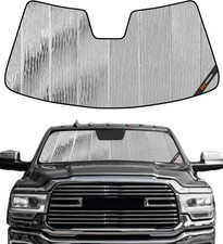 Windshield Sun Shade for Ram 2500/3500/4500/5500 2019-2025 with 5 Inch Wide Sens