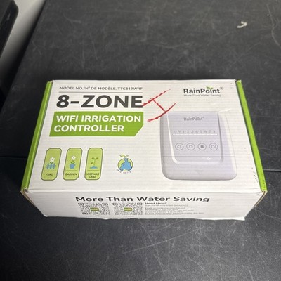 RAINPOINT 8 Zone Watering Controller, Smart Sprinkler Controller New In Box