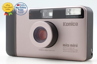 LCD Works [Top MINT] Konica BiG mini BM-301 Gray 35mm Film Camera