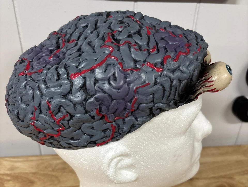 Disfraz Sombrero Cerebro De Colección Halloween Adulto Unisex Disfraz Inc Hecho en EE. UU. 2000 Y2K Foto 2 de 4