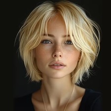 100 Human Hair Wigs for Women Short Yellow Light Blonde Lace Front Wigs 8 Inch