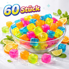 60 Eiswürfel Wiederverwendbar Dauereiswürfe...