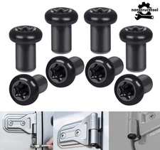 Door Hinge Nuts Screws Door Pin Bolts Kit For Jeep Wrangler JK JKU 2007-2018