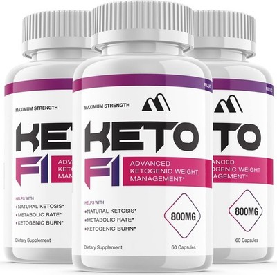 (3 Pack) Keto F1 Pills Advanced Ketogenic Support Keto (180 Capsules)