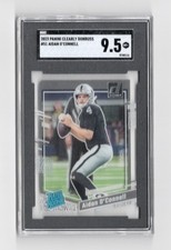 2023 Panini Clearly Donruss Rated Rookie Aidan O' Connell #51 Rookie SGC 9.5