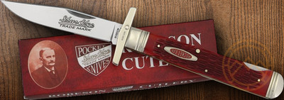 Robeson Swing Guard Folding Knife Mirror Stainless Blade Jigged Bone Handle