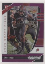2020 Panini Prizm Draft Picks Rookies Purple Zack Moss #139 2y0
