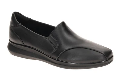 Clarks Schuhe LYNELL EDGE schwarz Damenschuhe bequeme Slipper 26182968 4 NEU - Bild 1 von 4