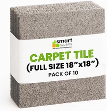 Smart Squares In a Snap 18x18" USA-Made Peel & Stick Carpet Tiles