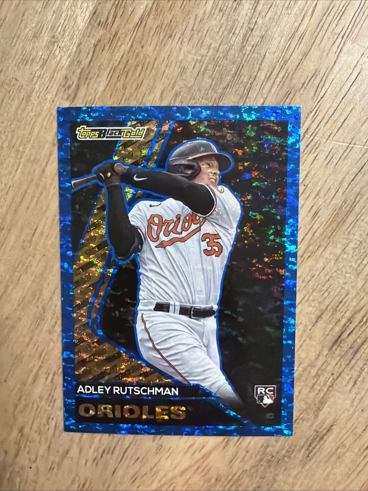 Adley Rutschman 2023 Topps Update Black Gold #BG-1 Blue Rookie Baltimore Orioles