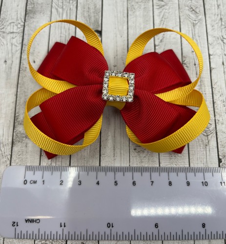 Red and Yellow Gold School Hair Accessories - Picture 29 of 59