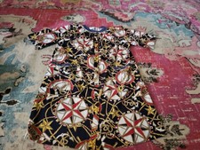 Vintage Models Coat size 10 house dress lounge boat nautical 1980s glam stars