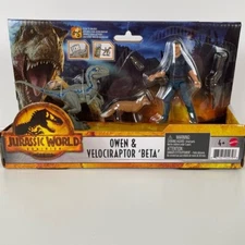 Jurassic World Dominion Owen & Velociraptor Beta Claire & Dilophosaurus Miragaia