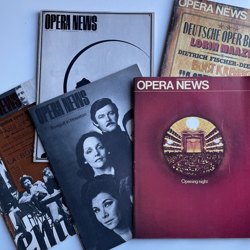 Vintage Opera News Magazines Set of 5 Back Issues from 1974 1975 Metropolitan - Bild 1 von 6