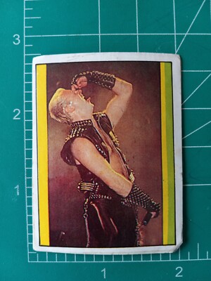 1987 ROCK SHOCK music Sticker Card Brazil JUDAS PRIEST ROB HALFORD 