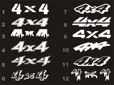 4x4 decals fits Ford F150 F250 F350 Superduty bedside 12 styles 15 colors