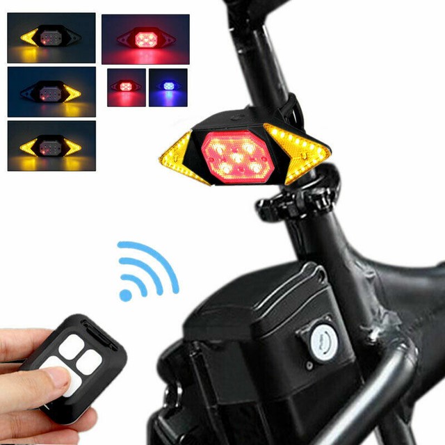 Bicycle Remote Control Reflector Bike Laser LED Tail Lamp Turn Signal