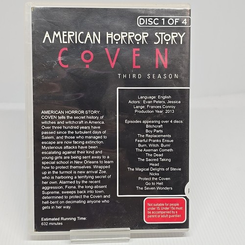 American Horror Story-Coven : Season 3 (DVD, 2013) Denis O'hare Kai Schulz Riley - Picture 3 of 9
