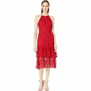 tiered guipure lace dress