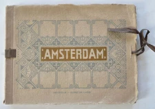 Amsterdam Holland Tourist Souvenir Street Scenes c. 1910 art nouveau cover