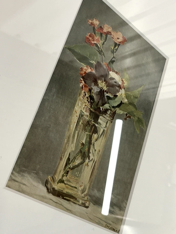 Manet Still Life Clematites Offset Rare French Collotype  1949 - Image 2 of 3