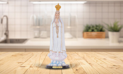 16''H Our Lady of Fatima Statue Our Lady of the Holy Rosary of Fatima Holy Room 