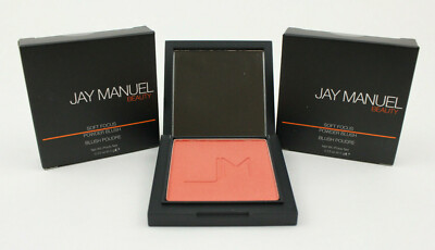 2X Jay Manuel Beauty Soft Focus Powder Blush Escape Coral Pink Makeup Lot Of 2