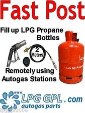 LPG Gas Bottle Remote Filling Adaptor with 2m Hose and safety valve 