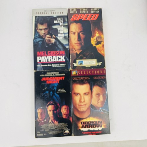Vintage 90s Action Movie VHS Lot Speed Face Off Con Air Passenger 57 Payback 187 - Picture 6 of 9