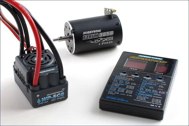 Hobbywing EZRUN Combo Water Proof -3656 KV Motor + ESC WP-SC8 120A + Card - Imagen 2 de 4