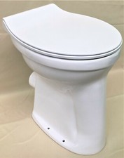 Flachspül-WC Toilette Stand WC Klosett erhöht +10cm + Nano + WC Sitz+Befestigung