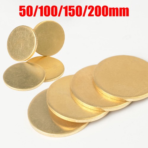 Blank Discs Round Metal Disc H62 Solid Brass 50/100/150/200mm Dia 0.8