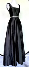 Blonde Nites Black Formal Prom Dress Diamanté Waist Retail $249 Price $99 NWT