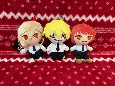Chainsaw Man Denji, Makima, and Power Plush Bundle