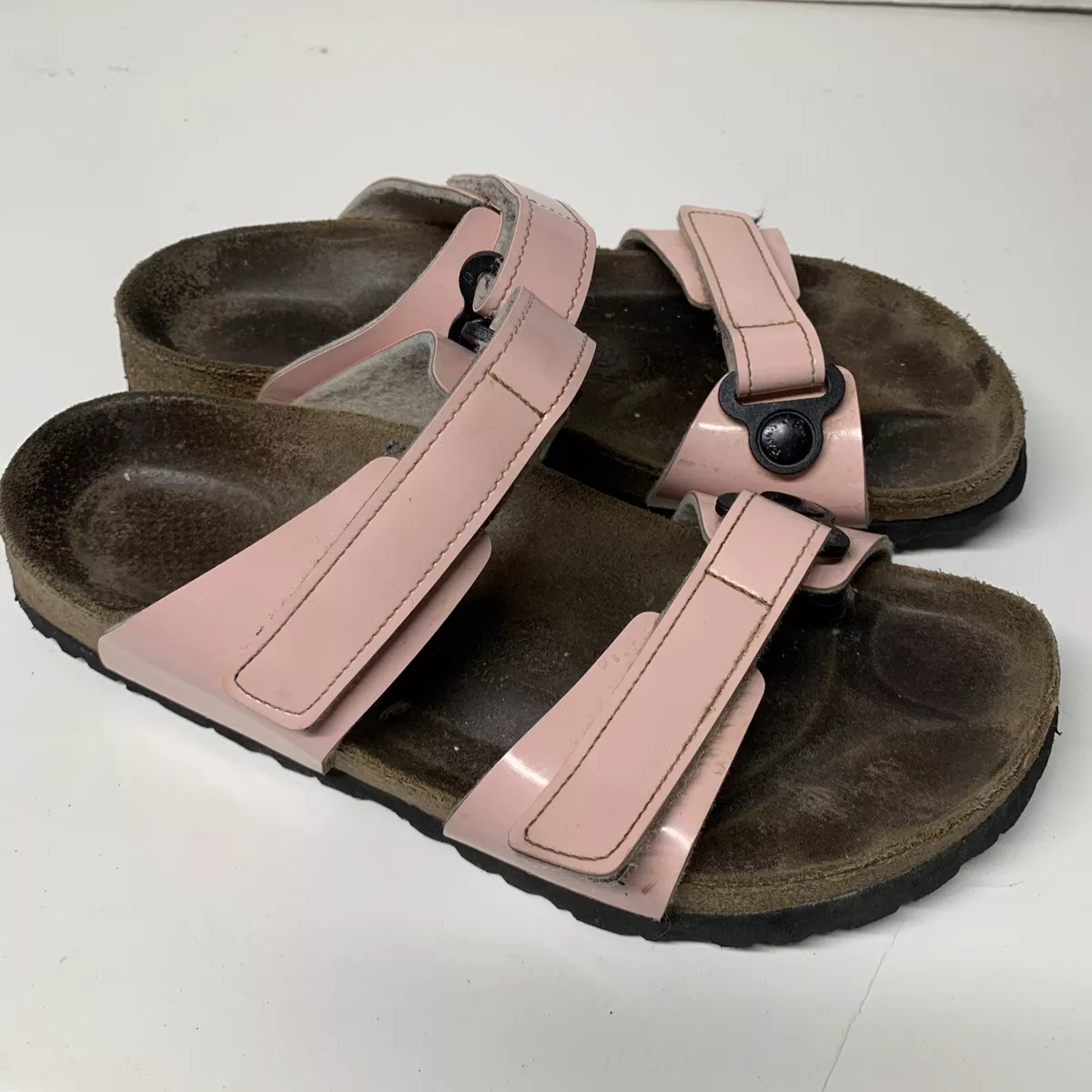 Light pink birkenstocks deals