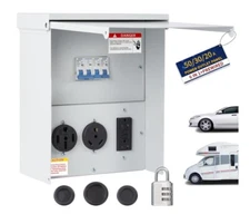 Temporary Power Outlet Panel, RV Power Outlet 20A 30A 50A
