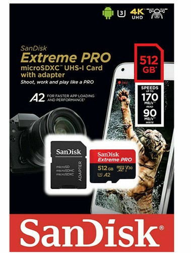 Micro SD Card SanDisk Ultra Extreme Pro 64GB 128GB 256GB 512GB 1TB Memory Card - Picture 18 of 25