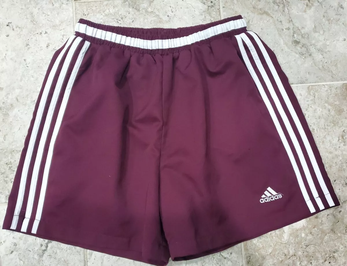 Adidas maroon soccer best sale shorts