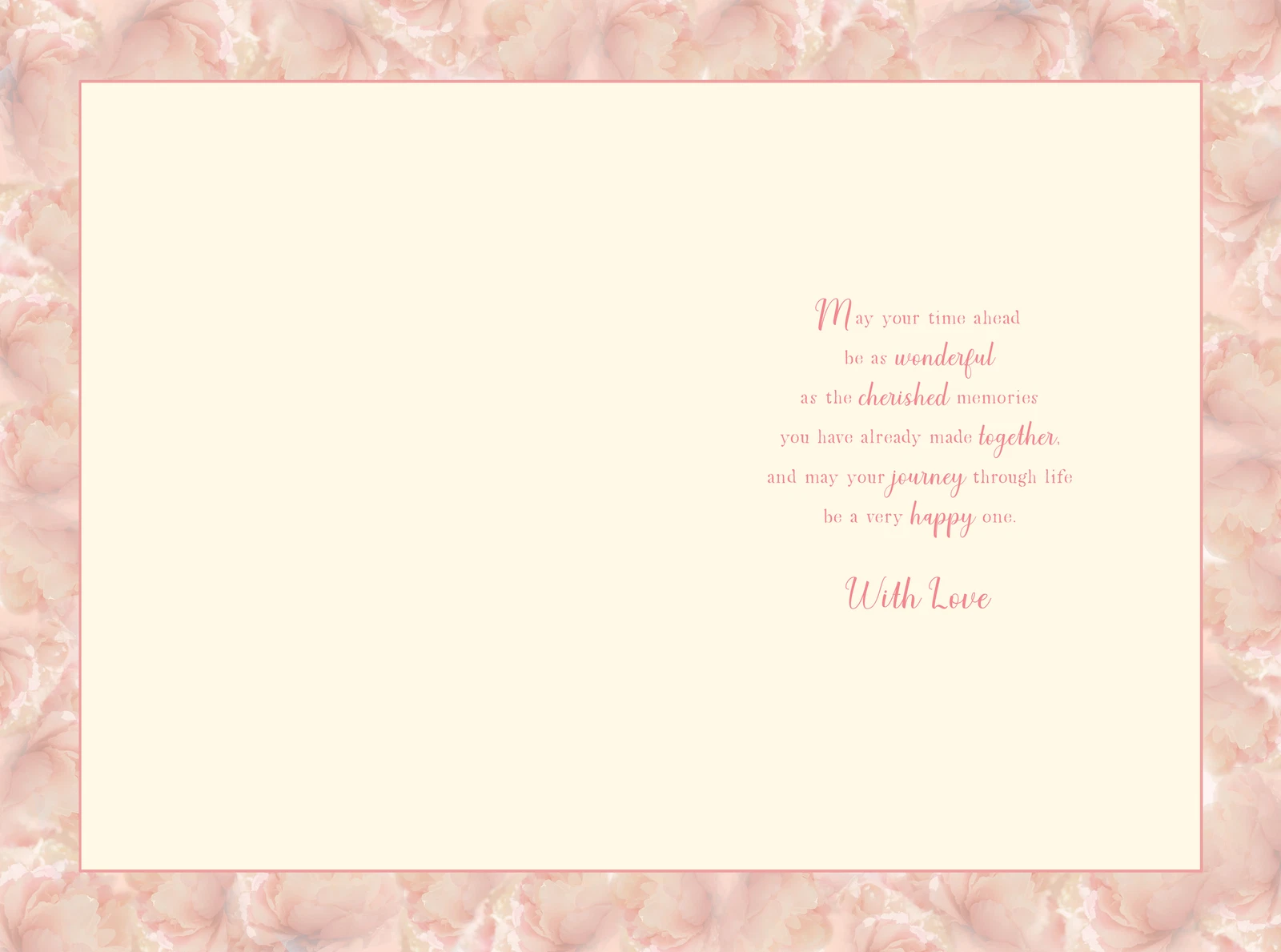 Inside Verse opecial Friends Anniversary Card – Romantic Verse – Modern Quality Finish