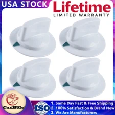 4PCS Dryer Timer Control Knob Fits Electric Hotpoint NBXR333EG1WW, HTDP120ED0WW