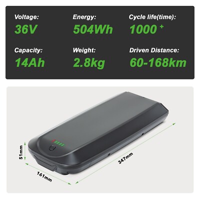 Batterie Vélo électrique FLYER DeLuxe - 36V 14Ah (504Wh) - Neuve