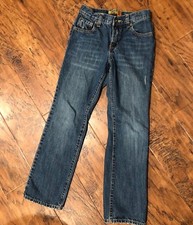 Old Navy Boys 10 Regular Skinny Jeans Dark Wash 25x26 Blue