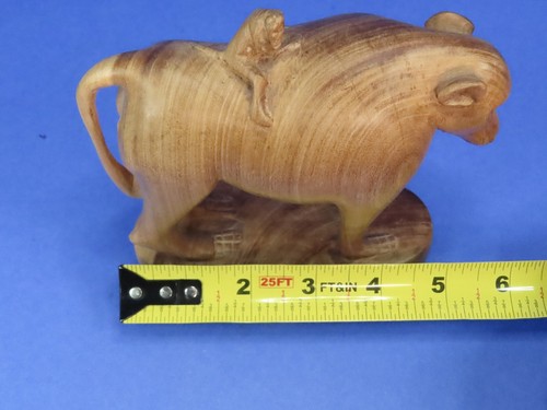 Hand Carved Wood Monkey Baboon w/ Baby Figure / Statue 5.5" Kenya Africa - Picture 17 of 18