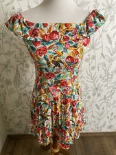 Forever 21 Floral Off Shoulder Mini Dress Small Petite 