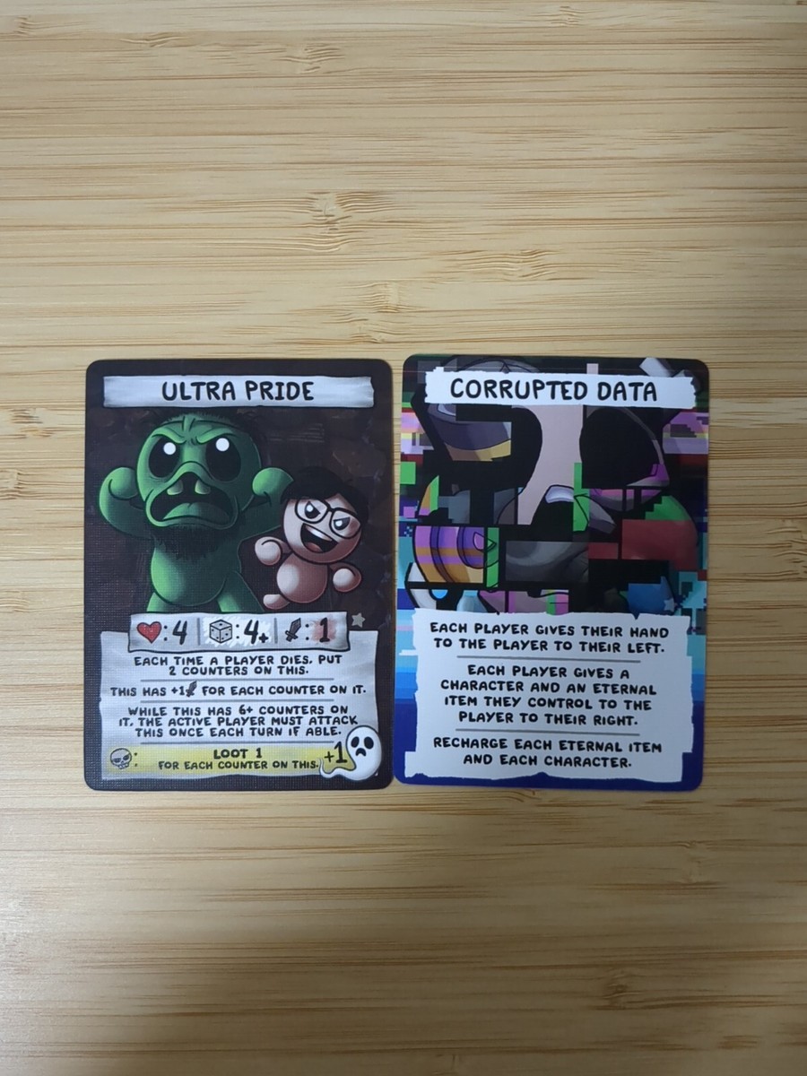 The Binding of Isaac Four Souls Ultra Pride Corrupted Data