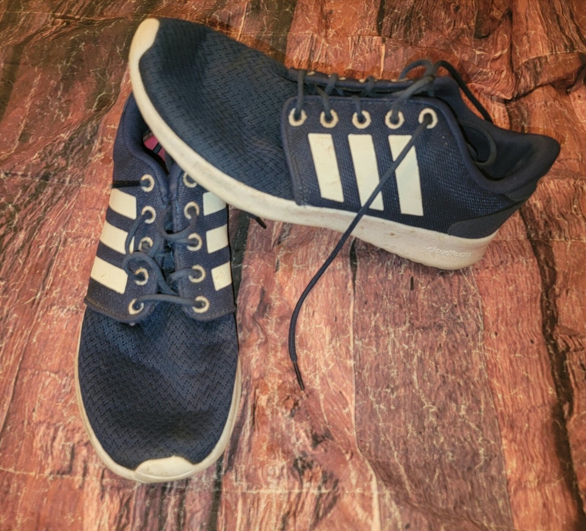 NEW Adidas Cloudfoam Men’s Running Sneakers Blue Orange Athletic Shoes sz 7.5 Adidas Cloudfoam Pure Women main image 4