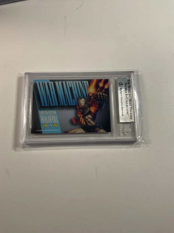 1994 MARVEL MASTERPIECES BRONZE HOLOFOIL #10 WAR MACHINE BGS 9 MINT !! - Image 2 of 2